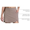 image:imageRBX Active Skort for Women Quick Drying Buttery Soft Golf Skirt with Inner Liner Shorts for Hiking Tennis Pickleball SkorDriftwood