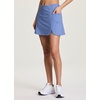 image:imageRBX Active Skort for Women Quick Drying Buttery Soft Golf Skirt with Inner Liner Shorts for Hiking Tennis Pickleball SkorMisty Blue