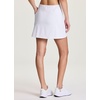 image:imageRBX Active Skort for Women Quick Drying Buttery Soft Golf Skirt with Inner Liner Shorts for Hiking Tennis Pickleball SkorWhite