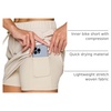 image:imageRBX Active Skort for Women Quick Drying GolfPickleballTennis Skirt with Inner Compression Short PocketsSand