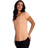 image:imageRBX Active Womens Athletic Quick Dry Space Dye Short Sleeve Yoga TShirtHeathered Cantaloupe