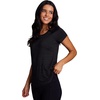 image:imageRBX Active Womens Athletic Quick Dry Space Dye Short Sleeve Yoga TShirtS21 Peached Black