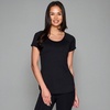 image:imageRBX Active Womens Athletic Quick Dry Space Dye Short Sleeve Yoga TShirtS21 Peached Black