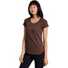 image:imageRBX Active Womens Athletic Quick Dry Space Dye Short Sleeve Yoga TShirtSpace Dye Chocolate