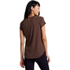 image:imageRBX Active Womens Athletic Quick Dry Space Dye Short Sleeve Yoga TShirtSpace Dye Chocolate