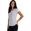 image:imageRBX Active Womens Athletic Quick Dry Space Dye Short Sleeve Yoga TShirtSpace Dye Grey Glacier