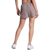 image:imageRBX Active Womens Athletic Relaxed Fit Quick Dry Stretch Woven Running Short with Inner Attached Brief and PocketsClayWhite Piping