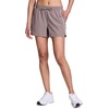 image:imageRBX Active Womens Athletic Relaxed Fit Quick Dry Stretch Woven Running Short with Inner Attached Brief and PocketsClayWhite Piping
