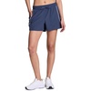 image:imageRBX Active Womens Athletic Relaxed Fit Quick Dry Stretch Woven Running Short with Inner Attached Brief and PocketsNavyWhite Piping