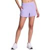 image:imageRBX Active Womens Athletic Relaxed Fit Quick Dry Stretch Woven Running Short with Inner Attached Brief and PocketsSpace Dye Light Purple