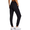 image:imageRBX Active Womens Athletic Super Soft Lightweight Cuffed Tapered Jogger Sweatpants with PocketsRibbed Black