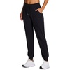 image:imageRBX Active Womens Athletic Super Soft Lightweight Cuffed Tapered Jogger Sweatpants with PocketsRibbed Black