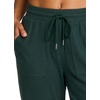 image:imageRBX Active Womens Athletic Super Soft Lightweight Cuffed Tapered Jogger Sweatpants with PocketsRibbed Dark Spruce