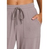 image:imageRBX Active Womens Athletic Super Soft Lightweight Cuffed Tapered Jogger Sweatpants with PocketsRibbed Driftwood