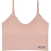 image:imageRBX Active Womens Bralette Multipack Everyday Low Impact Yoga Lounge Bra 2PackCorset Ribbed BlackLight Pink