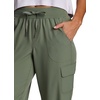 image:imageRBX Active Womens Cargo Capri Pant with Pockets Fashion Lightweight Woven with DrawstringBasil