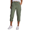 image:imageRBX Active Womens Cargo Capri Pant with Pockets Fashion Lightweight Woven with DrawstringBasil