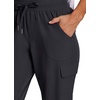 image:imageRBX Active Womens Cargo Capri Pant with Pockets Fashion Lightweight Woven with DrawstringDeep Charcoal