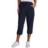 image:imageRBX Active Womens Cargo Capri Pant with Pockets Fashion Lightweight Woven with DrawstringDeep Navy