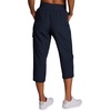 image:imageRBX Active Womens Cargo Capri Pant with Pockets Fashion Lightweight Woven with DrawstringDeep Navy