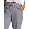 image:imageRBX Active Womens Cargo Capri Pant with Pockets Fashion Lightweight Woven with DrawstringDolphin Grey