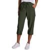 image:imageRBX Active Womens Cargo Capri Pant with Pockets Fashion Lightweight Woven with DrawstringIvy Green