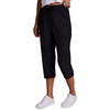 image:imageRBX Active Womens Cargo Capri Pant with Pockets Fashion Lightweight Woven with DrawstringJet Black