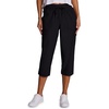 image:imageRBX Active Womens Cargo Capri Pant with Pockets Fashion Lightweight Woven with DrawstringJet Black