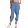 image:imageRBX Active Womens Cargo Capri Pant with Pockets Fashion Lightweight Woven with DrawstringMoonlight Blue