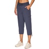 image:imageRBX Active Womens Cargo Capri Pant with Pockets Fashion Lightweight Woven with DrawstringSmoke Blue