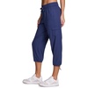 image:imageRBX Active Womens Cargo Capri Pant with Pockets Fashion Lightweight Woven with DrawstringTwilight Blue