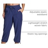 image:imageRBX Active Womens Cargo Capri Pant with Pockets Fashion Lightweight Woven with DrawstringTwilight Blue