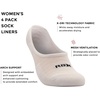 image:imageRBX Active Womens Everyday Basics No Show Sport Liner Socks 4Pack