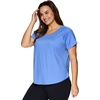 image:imageRBX Active Womens Fashion Plus Size Relaxed Fit Breathable Running Workout Short Sleeve Yoga TShirt Top
