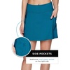 image:imageRBX Active Womens Fashion Stretch Knit Flat Front GolfTennis Athletic Skort with Attached Bike Short and PocketsTeal