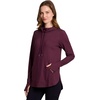 image:imageRBX Active Womens Fashion Yoga Long Sleeve Soft Lightweight Hoodie Pullover TopBurgundy Wine Heather
