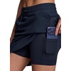 image:imageRBX Active Womens Long Length Skort Quick Drying Woven Golf Skort with Pockets for Tennis Pickleball Hiking WorkoutsDeep Navy
