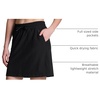 image:imageRBX Active Womens Long Length Skort Quick Drying Woven Golf Skort with Pockets for Tennis Pickleball Hiking WorkoutsJet Black