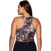 image:imageRBX Active Womens Plus Size Crop Tank Top With Shelf Bra Low Impact Sports Bra