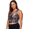 image:imageRBX Active Womens Plus Size Crop Tank Top With Shelf Bra Low Impact Sports Bra