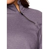 image:imageRBX Active Womens Plus Size Mock Neck Long Sleeve Fleece Pullover SweatshirtGrape