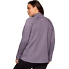 image:imageRBX Active Womens Plus Size Mock Neck Long Sleeve Fleece Pullover SweatshirtGrape