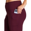 image:imageRBX Active Womens Plus Size Stretch AnkleFull Length Workout Running Gym Yoga LeggingsPeached Burgundy Wine