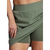 image:imageRBX Active Womens Plus Size Stretch Woven Athletic Skort with Attached Bike Short and PocketsBasil