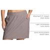image:imageRBX Active Womens Plus Size Stretch Woven Athletic Skort with Attached Bike Short and PocketsDriftwood