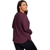 image:imageRBX Active Womens Plus Size Workout Top with Thumbholes Buttery Soft Lightweight Long Sleeve Tunic Yoga Top for WomenBurgundy Wine Heather