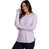 image:imageRBX Active Womens Plus Size Workout Top with Thumbholes Buttery Soft Lightweight Long Sleeve Tunic Yoga Top for WomenPastel Lilac Heather