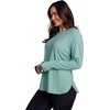 image:imageRBX Active Womens Plus Size Workout Top with Thumbholes Buttery Soft Lightweight Long Sleeve Tunic Yoga Top for WomenWasabi Heather