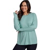image:imageRBX Active Womens Plus Size Workout Top with Thumbholes Buttery Soft Lightweight Long Sleeve Tunic Yoga Top for WomenWasabi Heather