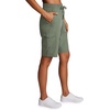 image:imageRBX Active Womens Relaxed Fit Breathable Ventilated Stretch Woven Athletic Walking Short with PocketsBasil 11inch